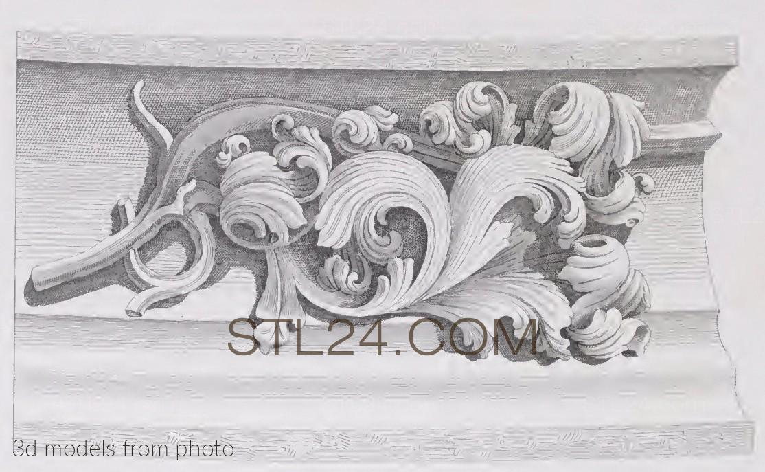 Фризы (FRIESE_0221 -  | 3D model 3DSMAX / OBJ / STL) 3D модель для ЧПУ станка